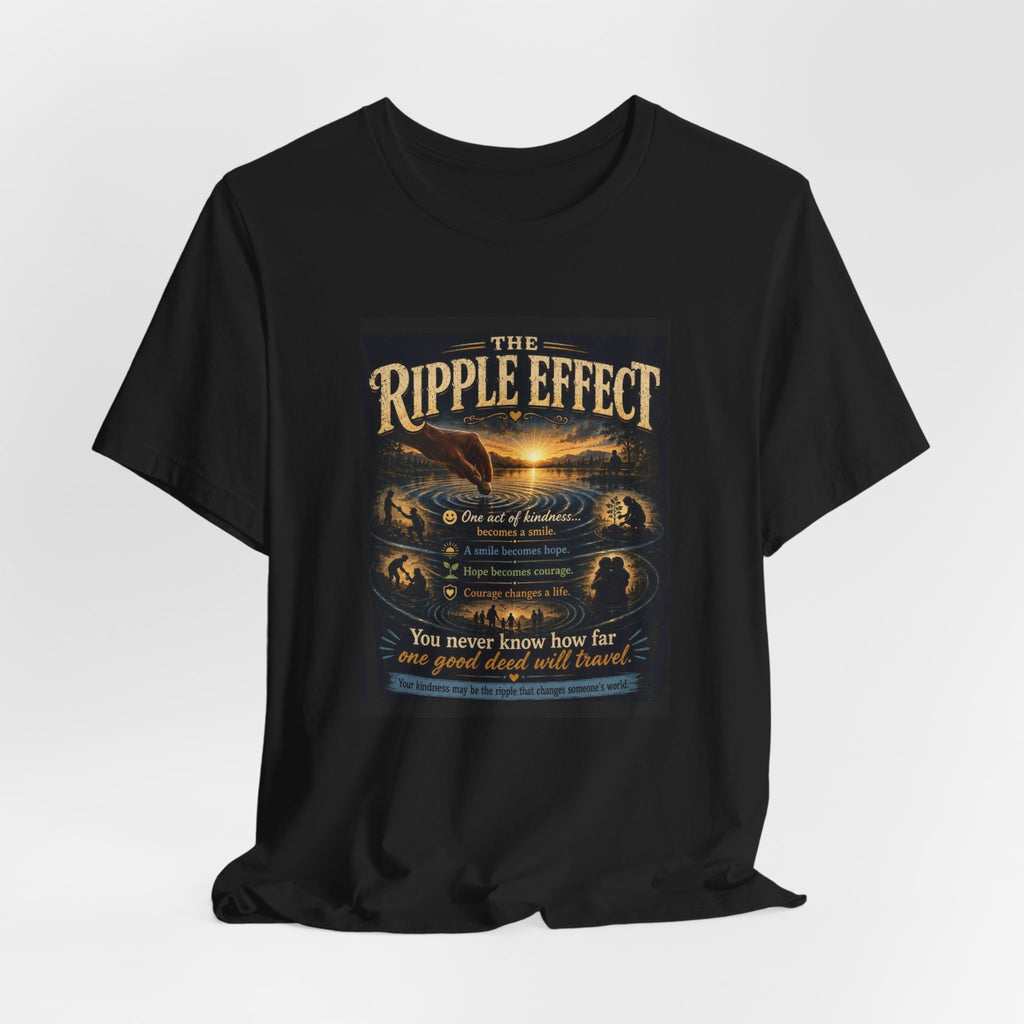 Ripple Effect T-Shirt — Inspirational Ocean Sunset Graphic Tee