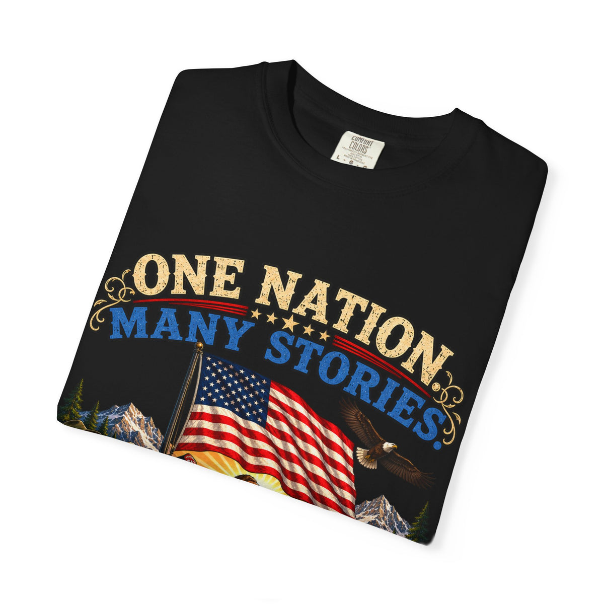 One Nation Many Stories One Flag T-Shirt