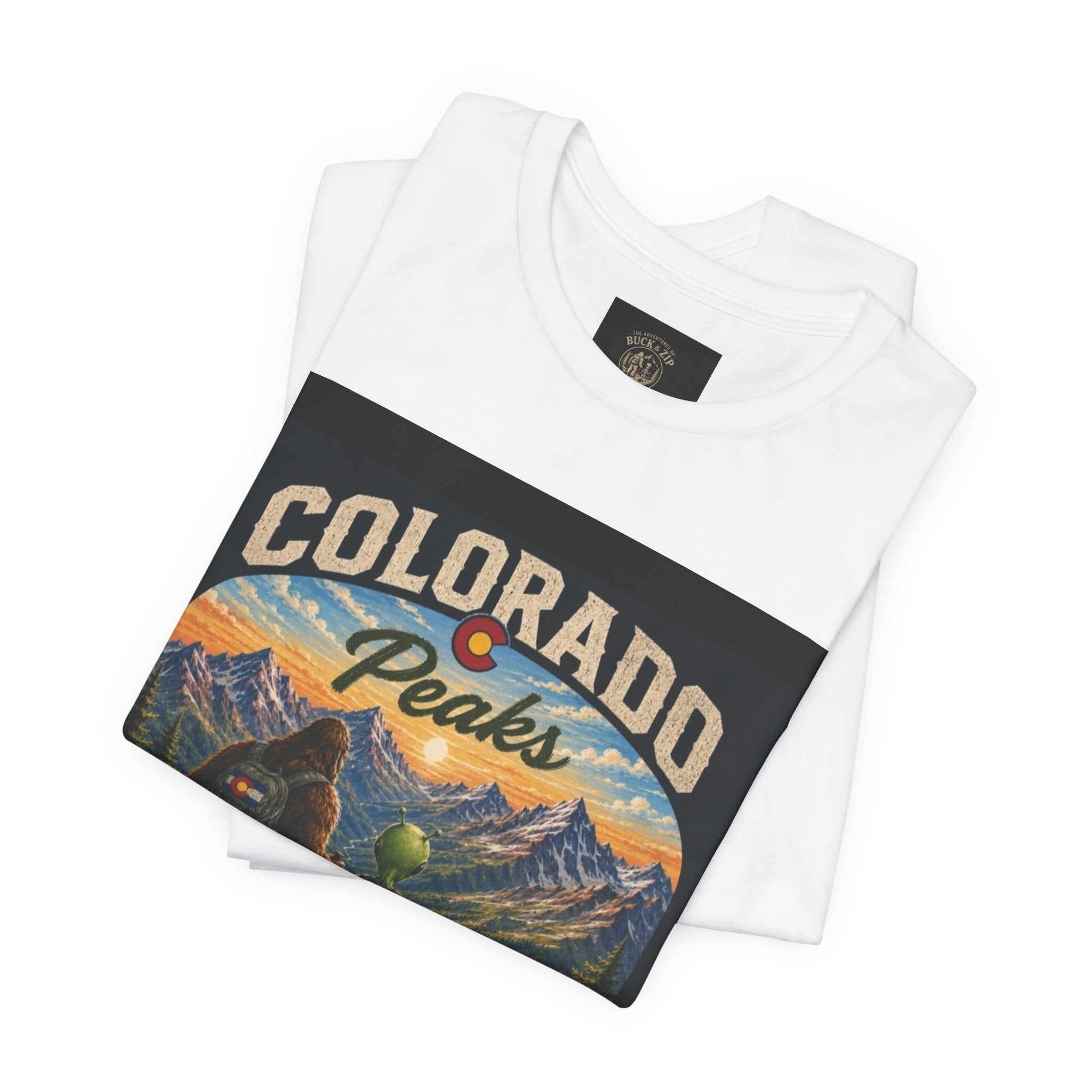 Colorado Peaks T‑Shirt — Retro Mountain Adventure Tee