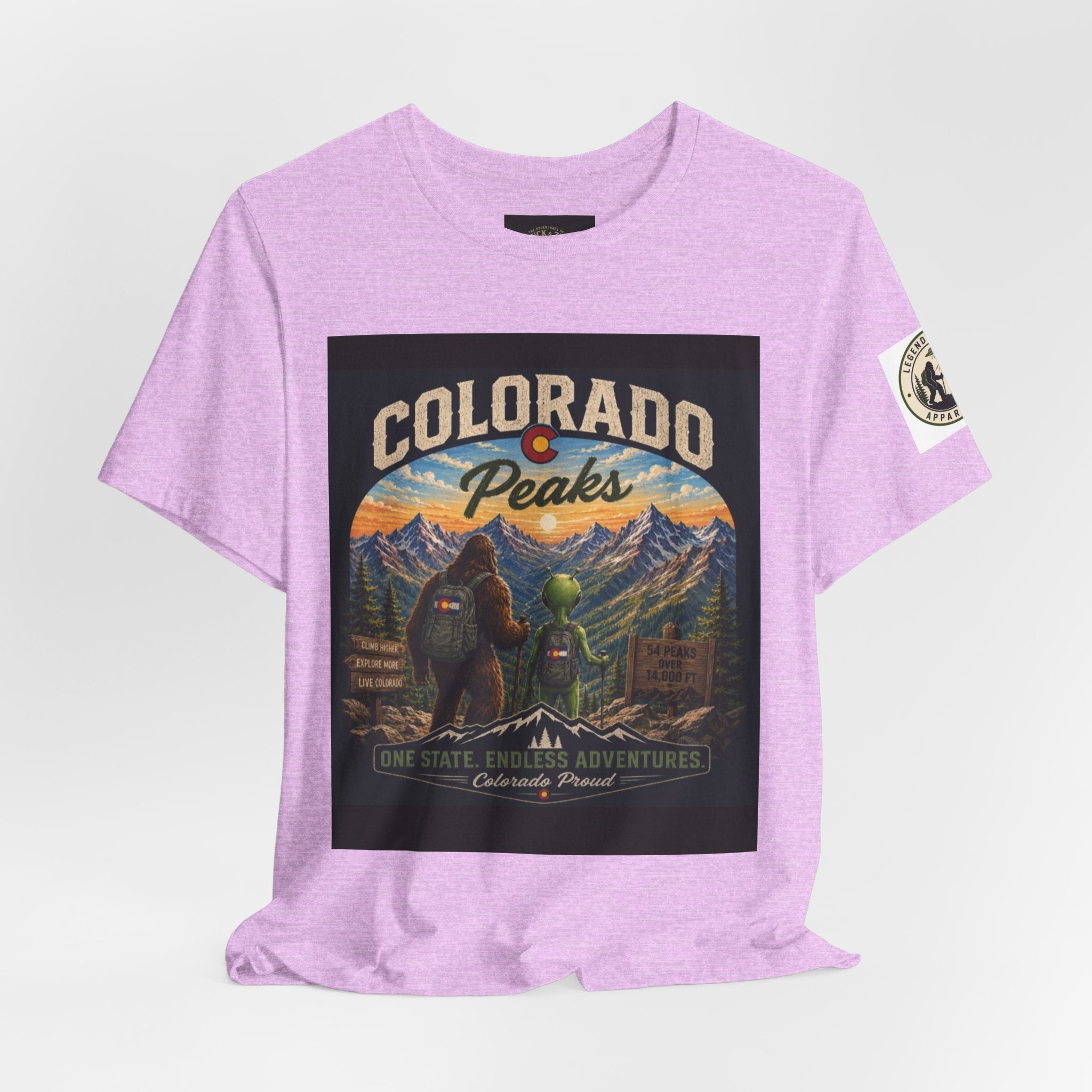 Colorado Peaks T‑Shirt — Retro Mountain Adventure Tee