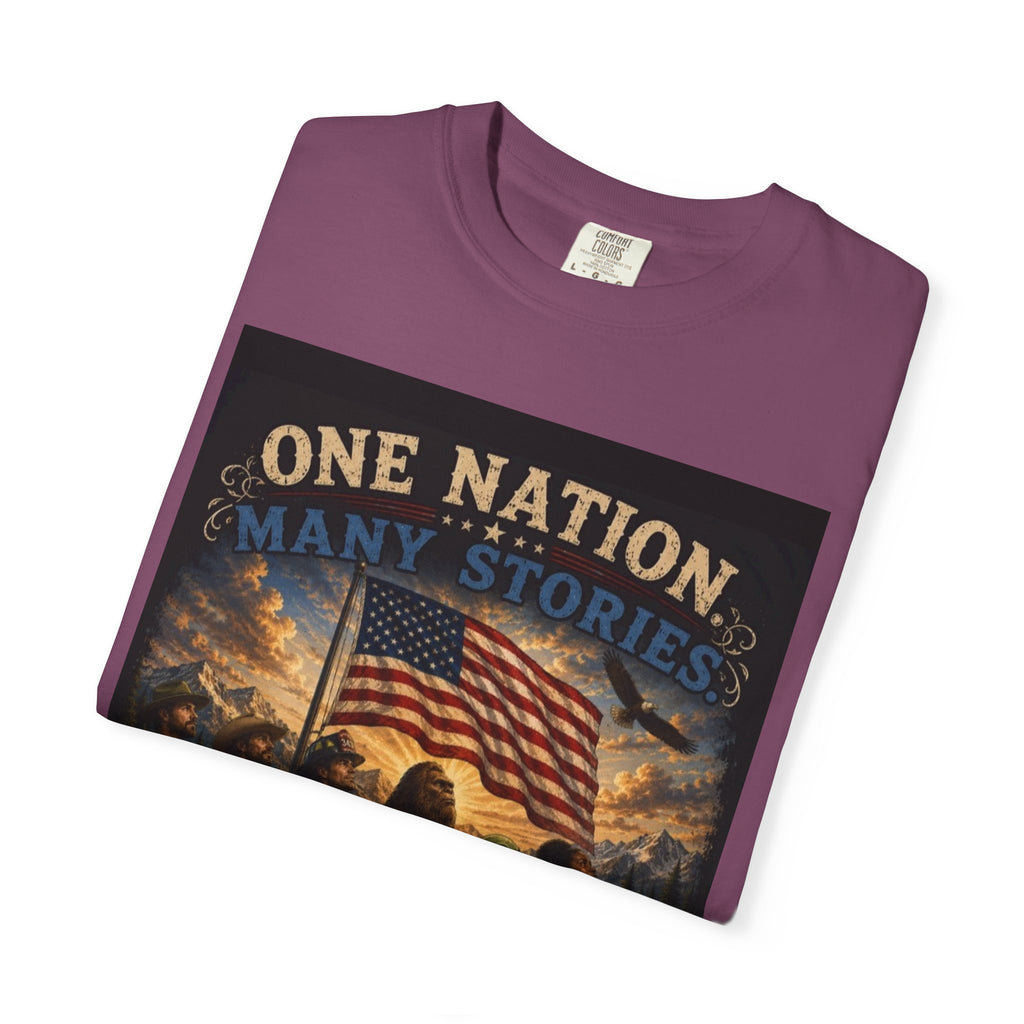 One Nation, One Flag T-Shirt — Patriotic American Flag Graphic Tee