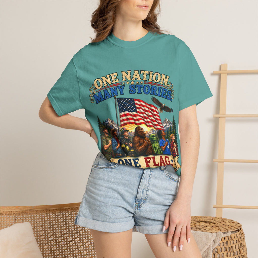 One Nation Many Stories One Flag T-Shirt