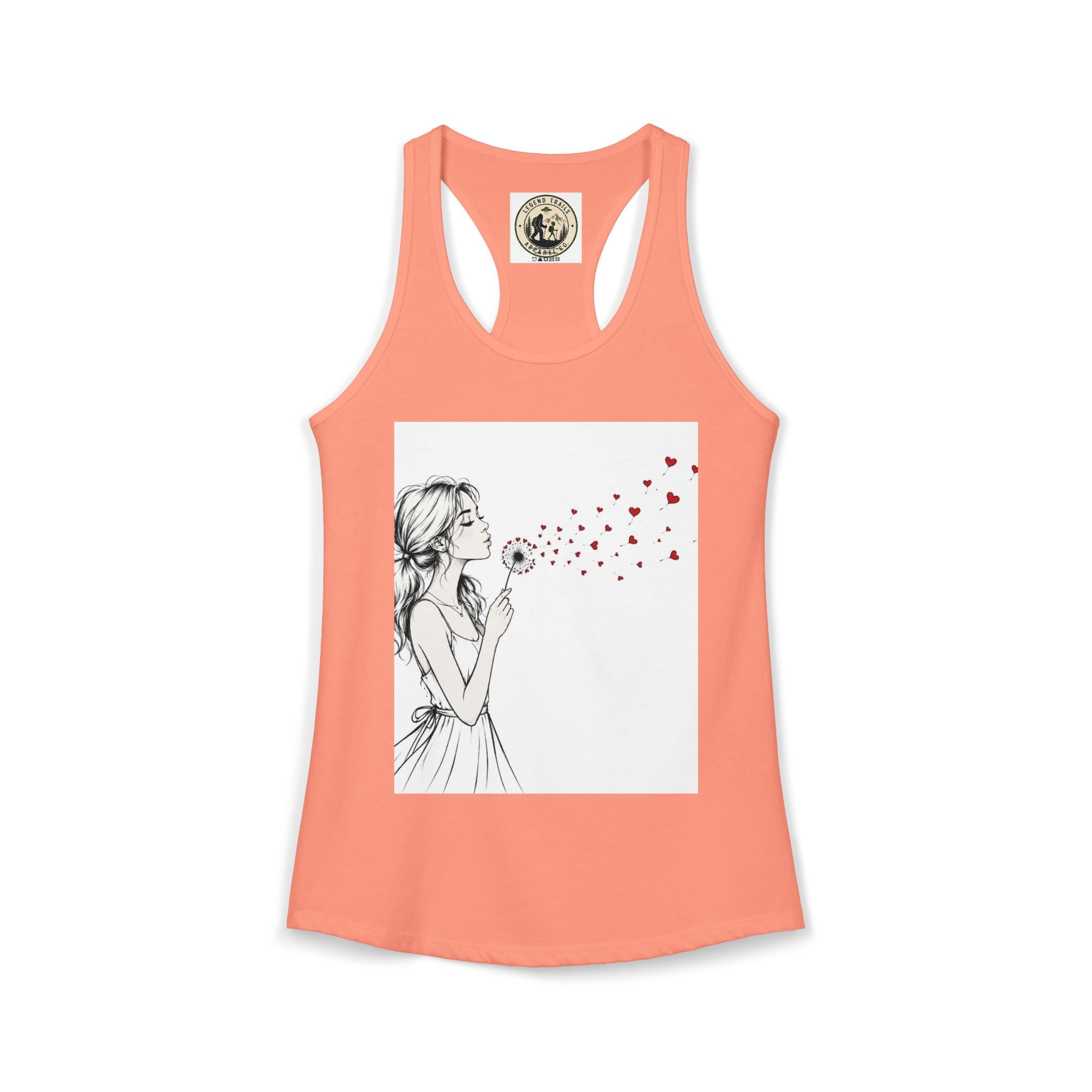 Women's Ideal Racerback Tank " SHARE THE LOVE"