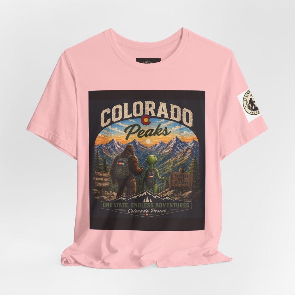Colorado Peaks T‑Shirt — Retro Mountain Adventure Tee
