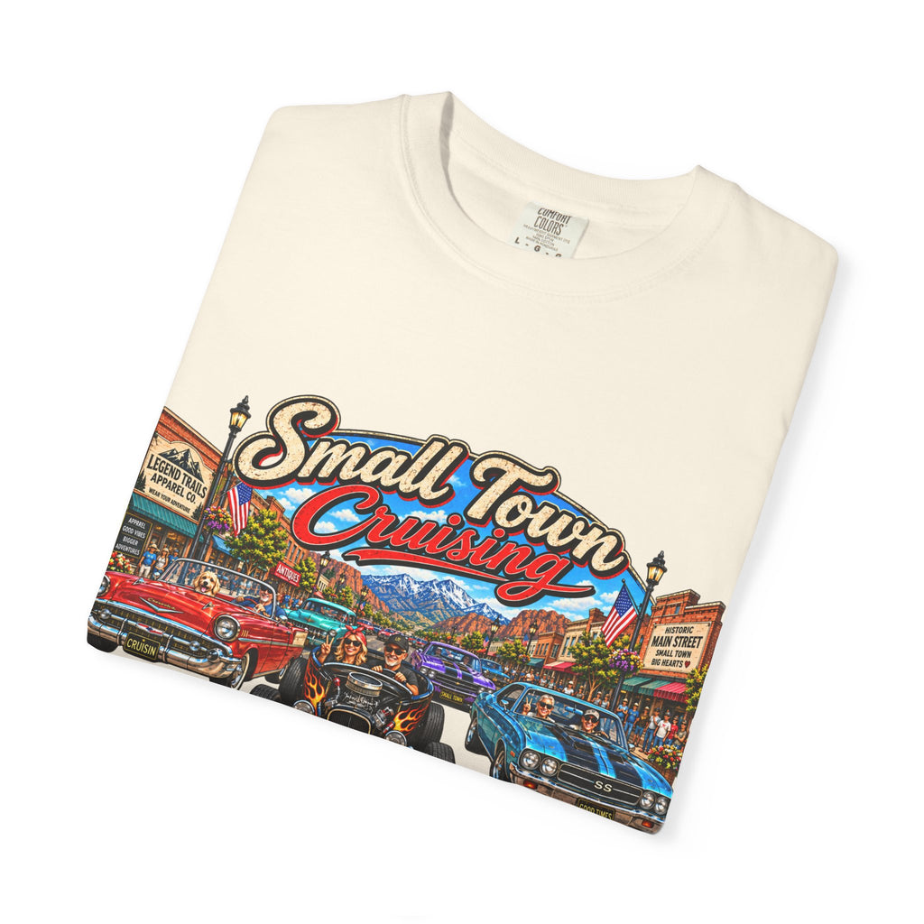 Small Town Cruising T-Shirt — Vintage Classic Car Scene Tee