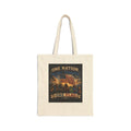 Patriotic Cotton Tote Bag – "One Nation, One Flag" Vintage American Flag Canvas Tote