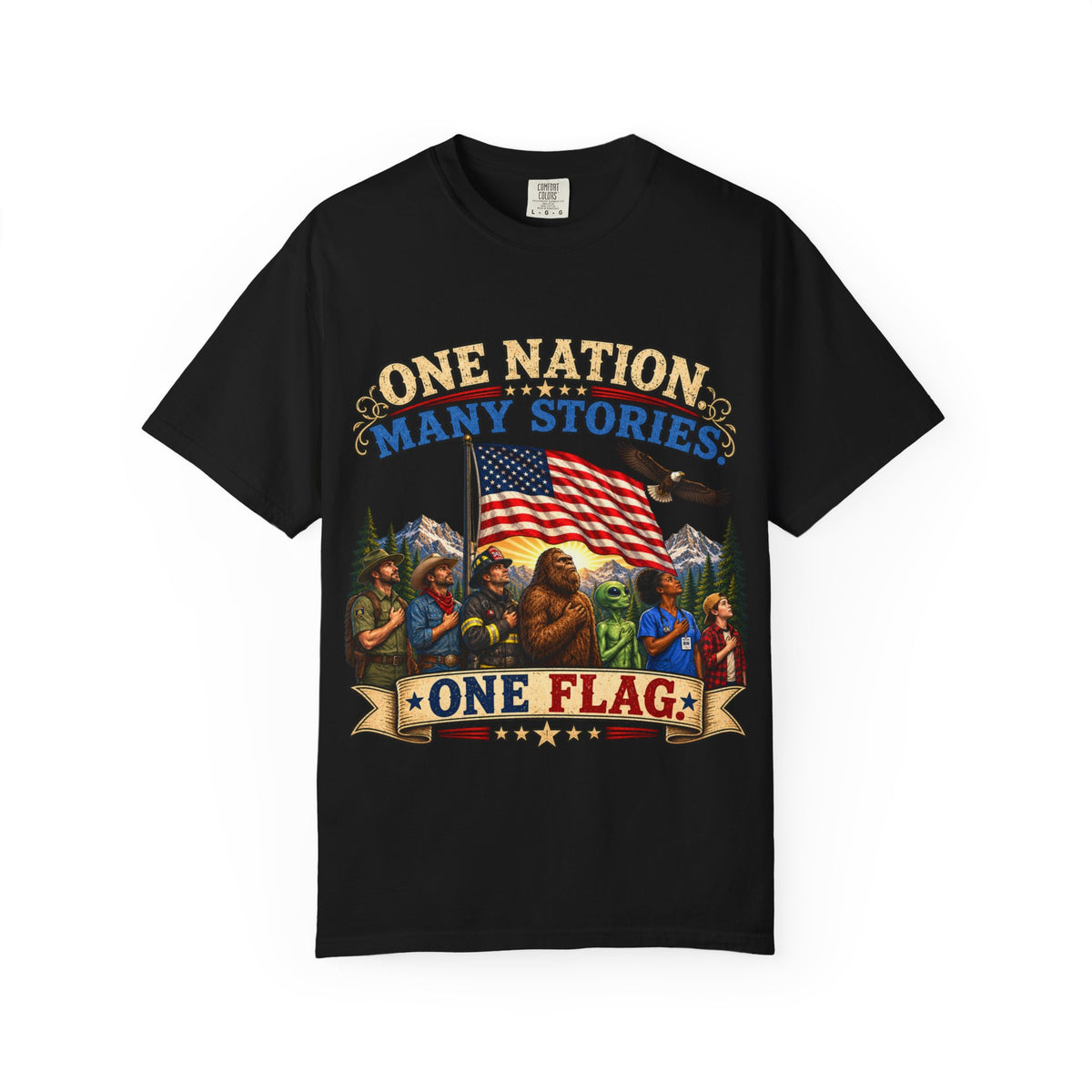 One Nation Many Stories One Flag T-Shirt