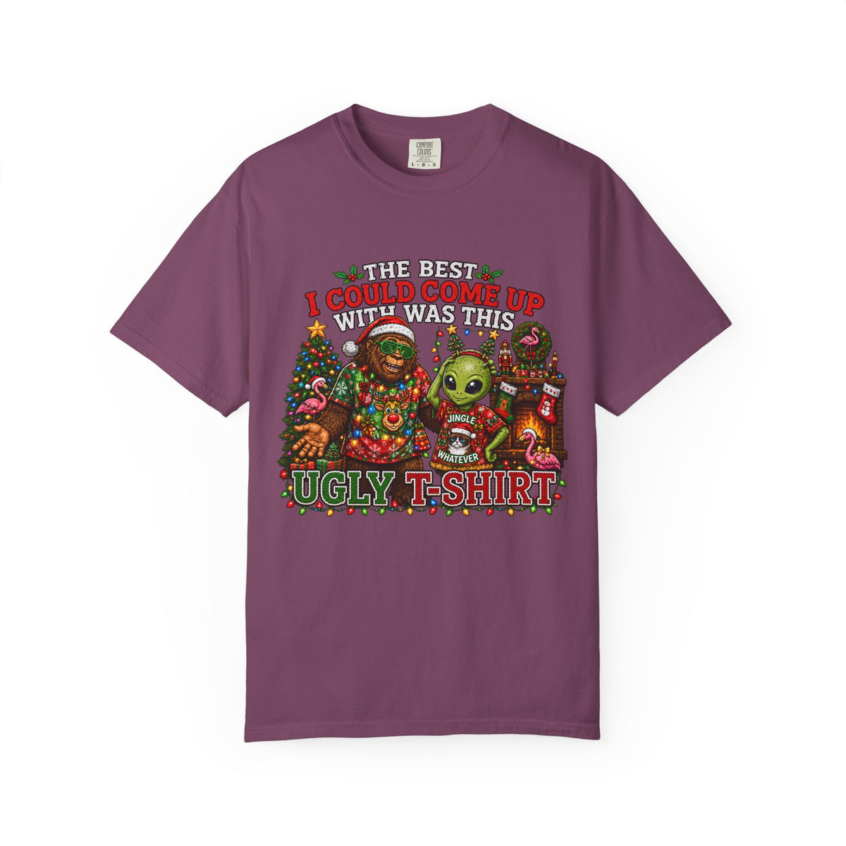 Ugly Christmas T-Shirt — 'I Could Come Up With An Elfier Design But This Is My Ugly T-Shirt' Holiday Tee