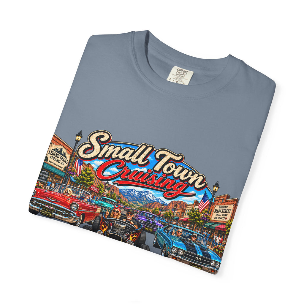 Small Town Cruising T-Shirt — Vintage Classic Car Scene Tee