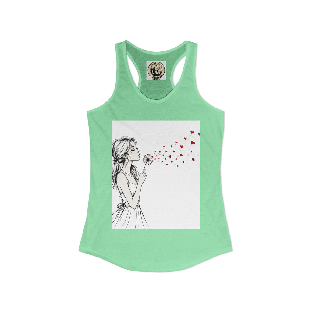 Women's Ideal Racerback Tank " SHARE THE LOVE"
