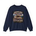 Traveling America Crewneck Sweatshirt — One State at a Time RV Roadtrip Graphic