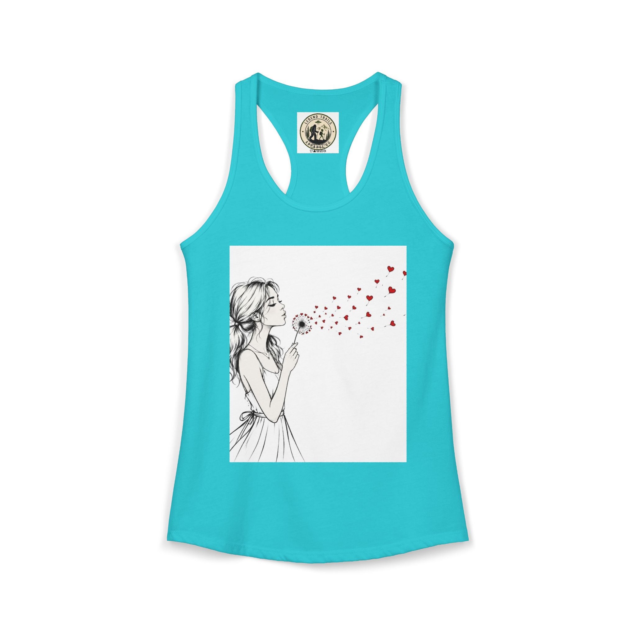 Women's Ideal Racerback Tank " SHARE THE LOVE"