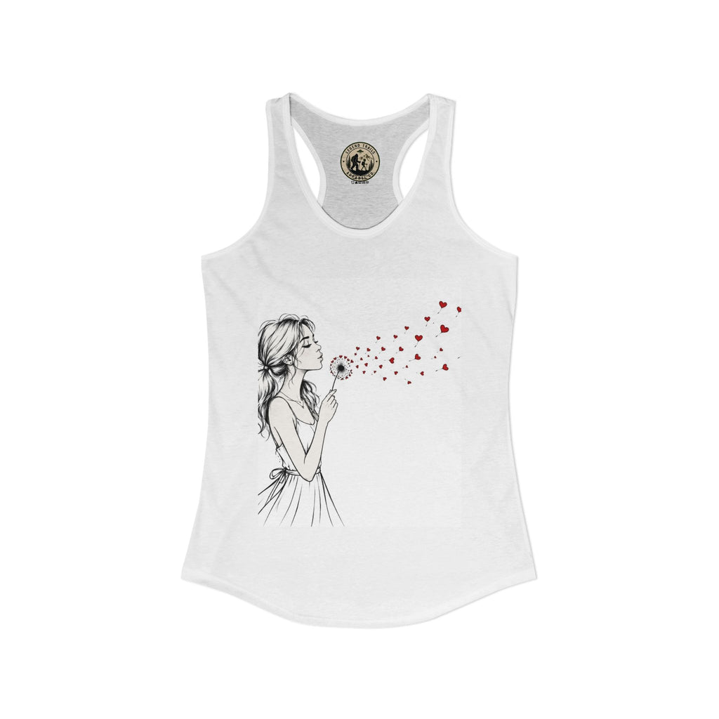 Women's Ideal Racerback Tank " SHARE THE LOVE"