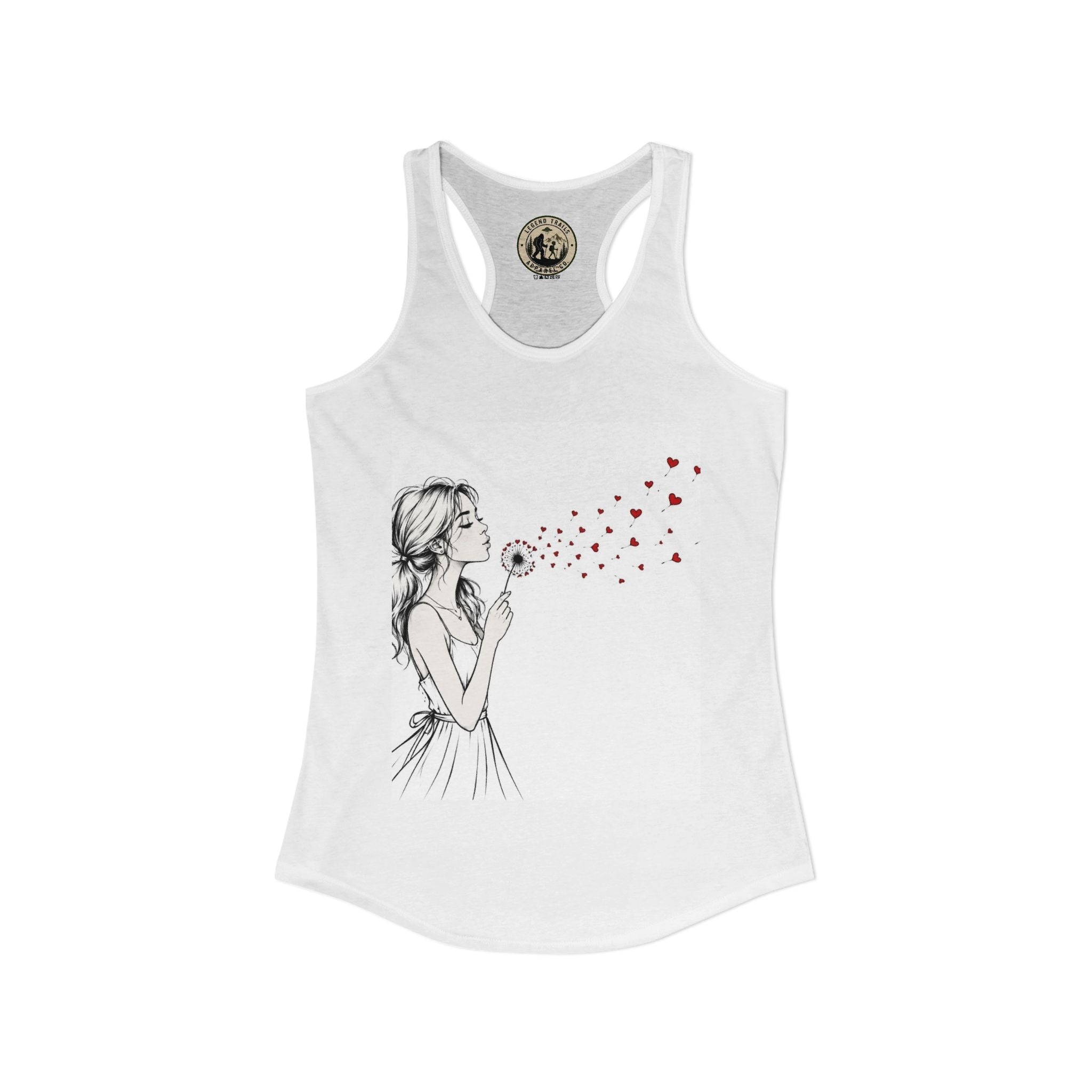Women's Ideal Racerback Tank " SHARE THE LOVE"