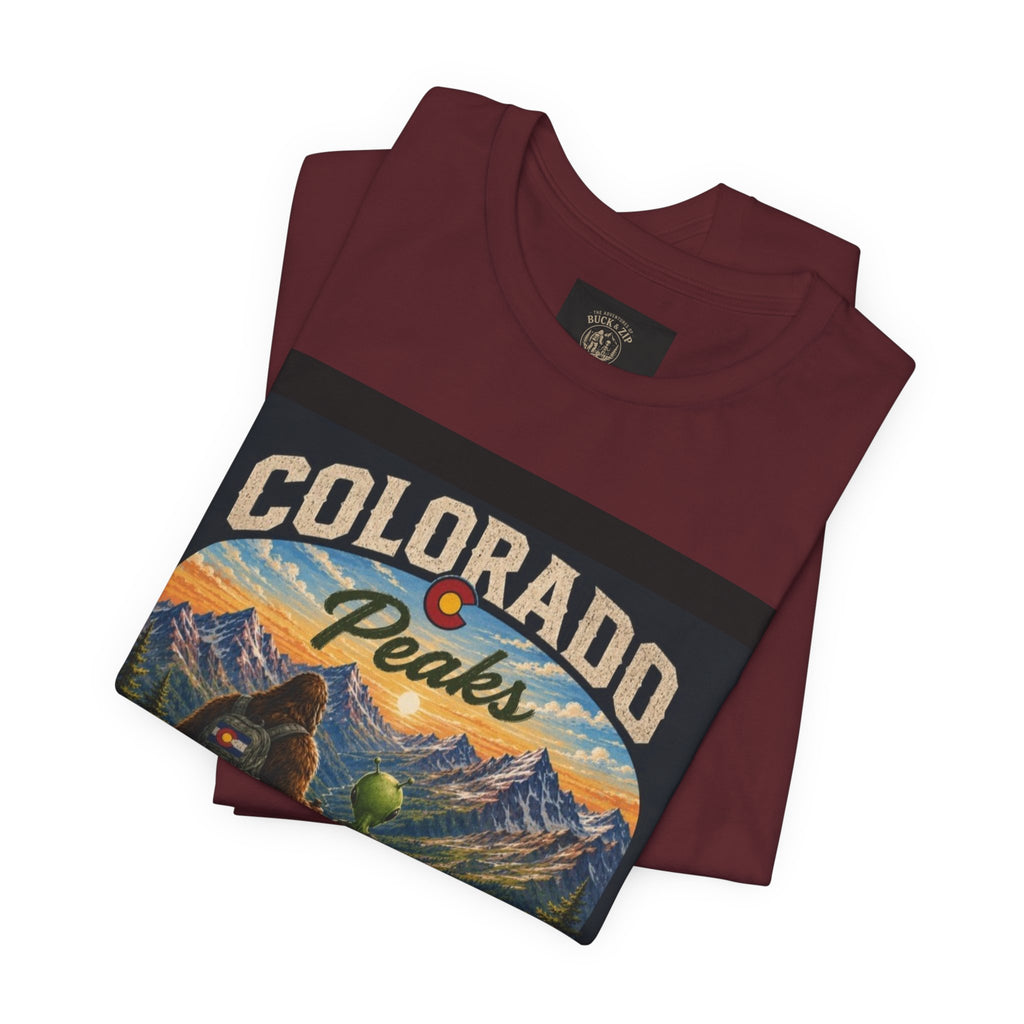 Colorado Peaks T‑Shirt — Retro Mountain Adventure Tee