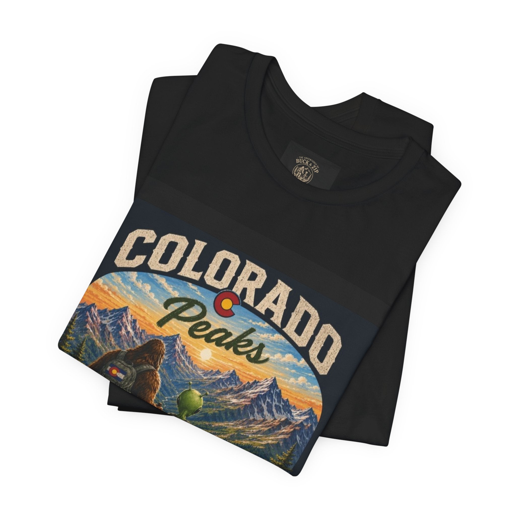 Colorado Peaks T‑Shirt — Retro Mountain Adventure Tee