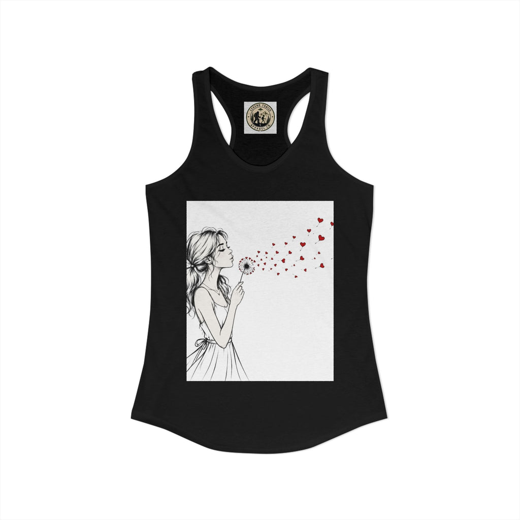 Women's Ideal Racerback Tank " SHARE THE LOVE"