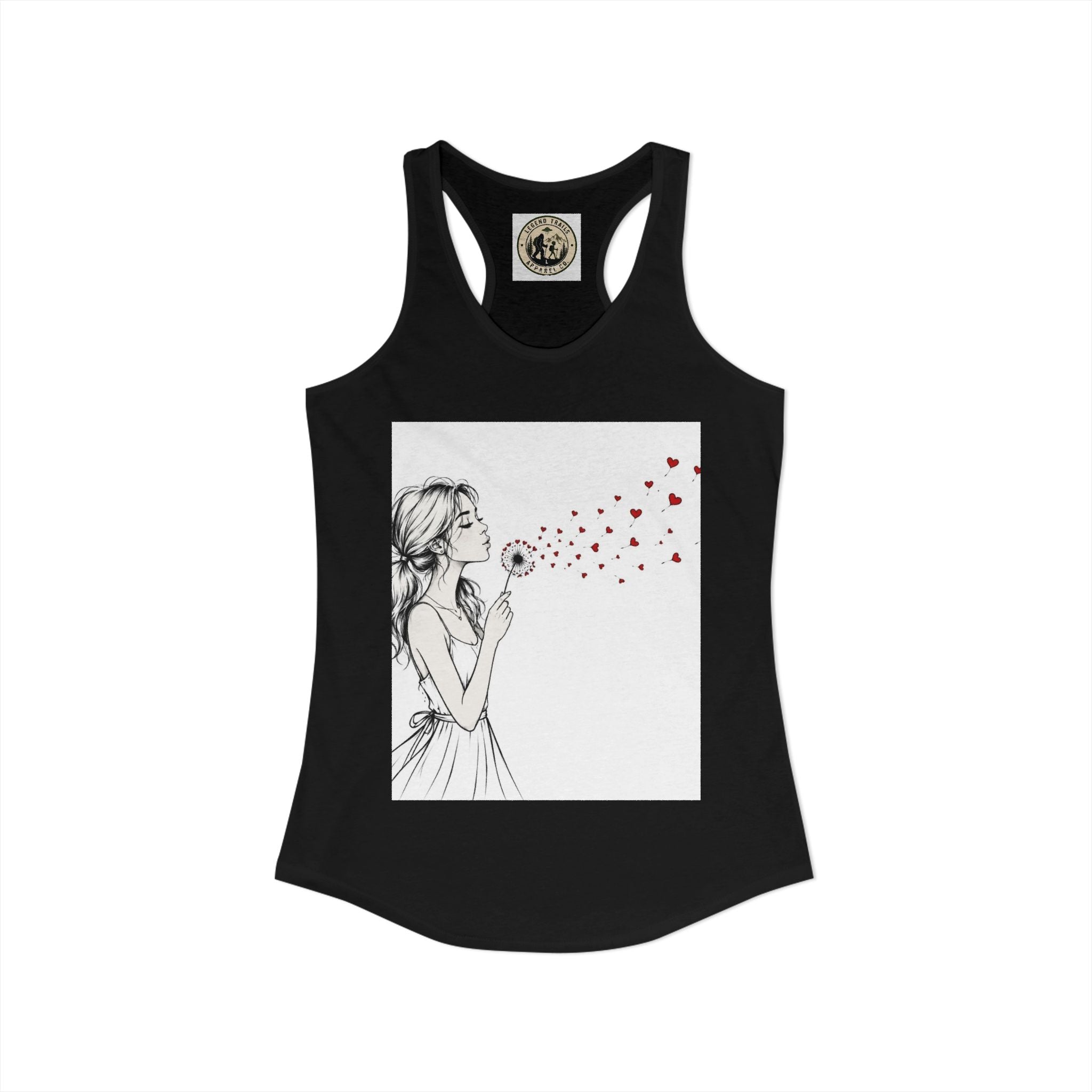 Women's Ideal Racerback Tank " SHARE THE LOVE"