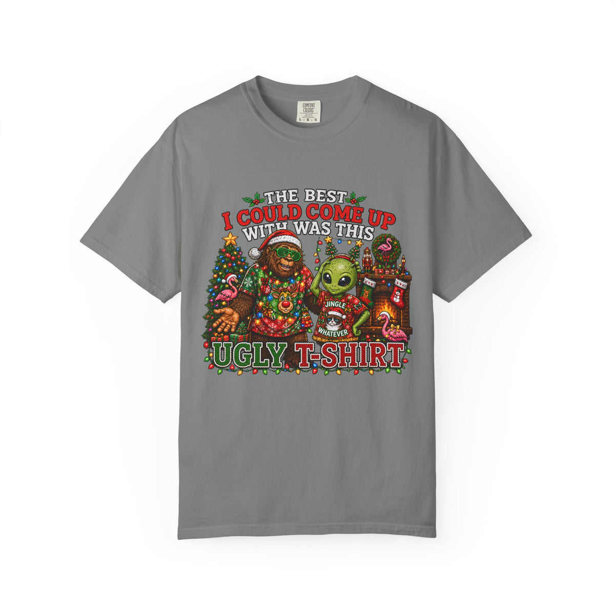 Ugly Christmas T-Shirt — 'I Could Come Up With An Elfier Design But This Is My Ugly T-Shirt' Holiday Tee