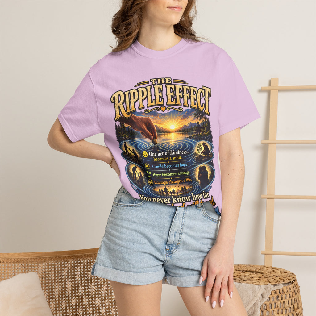 Ripple Effect T-Shirt — Inspirational Nature Graphic Tee