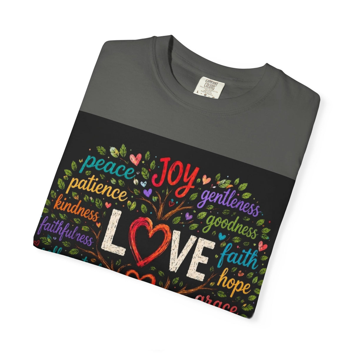 Love Tree T-Shirt — "Fruit That Grows From Love" Inspirational Faith Tee