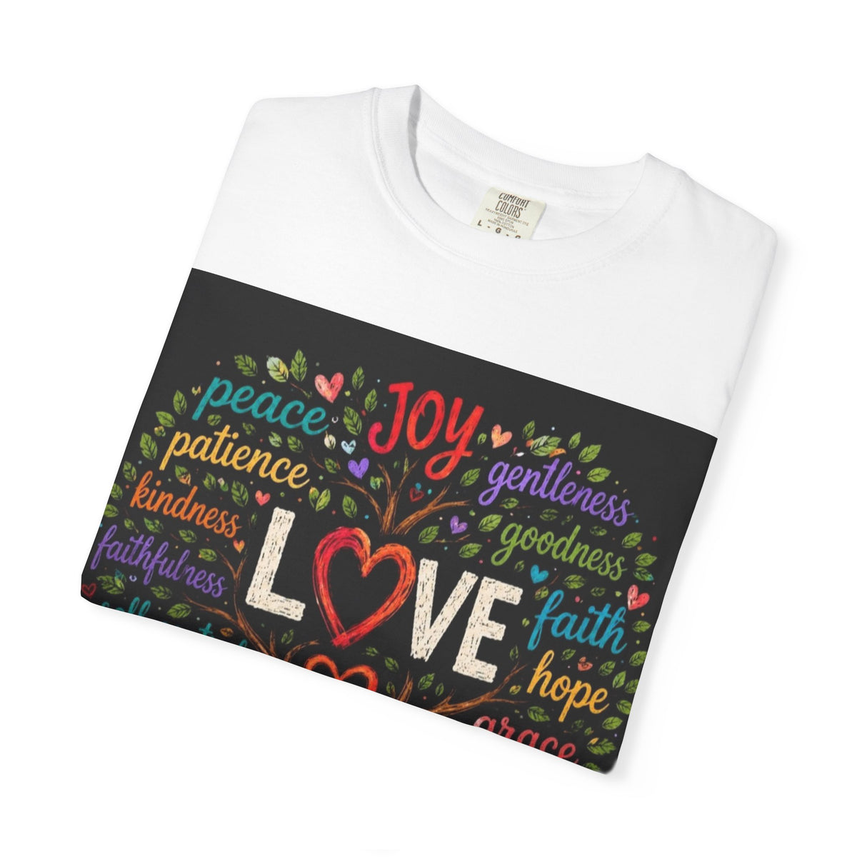 Love Tree T-Shirt — "Fruit That Grows From Love" Inspirational Faith Tee