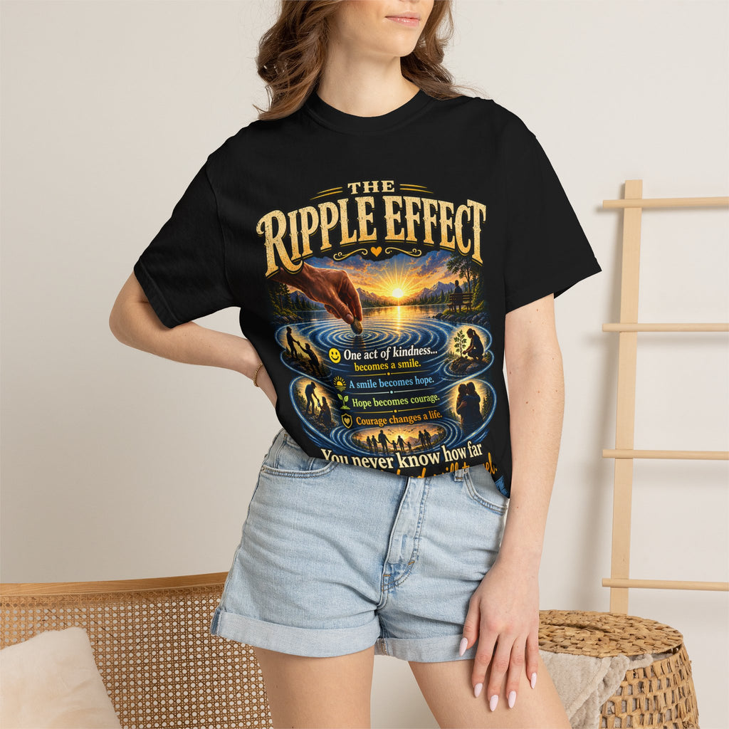 Ripple Effect T-Shirt — Inspirational Nature Graphic Tee