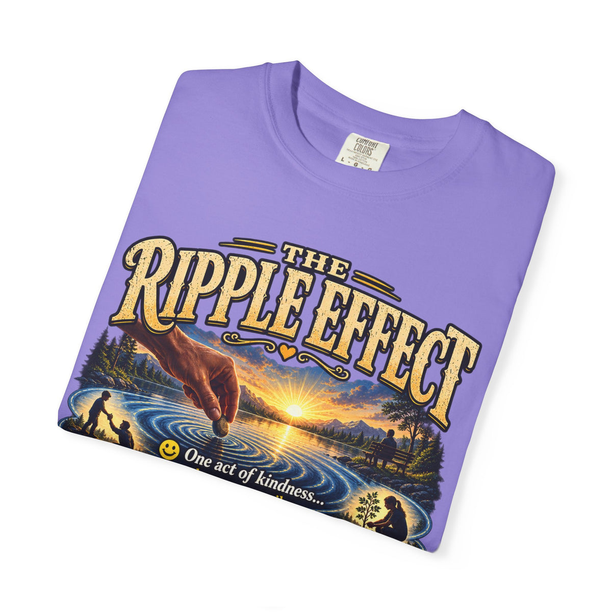 Ripple Effect T-Shirt — Inspirational Nature Graphic Tee