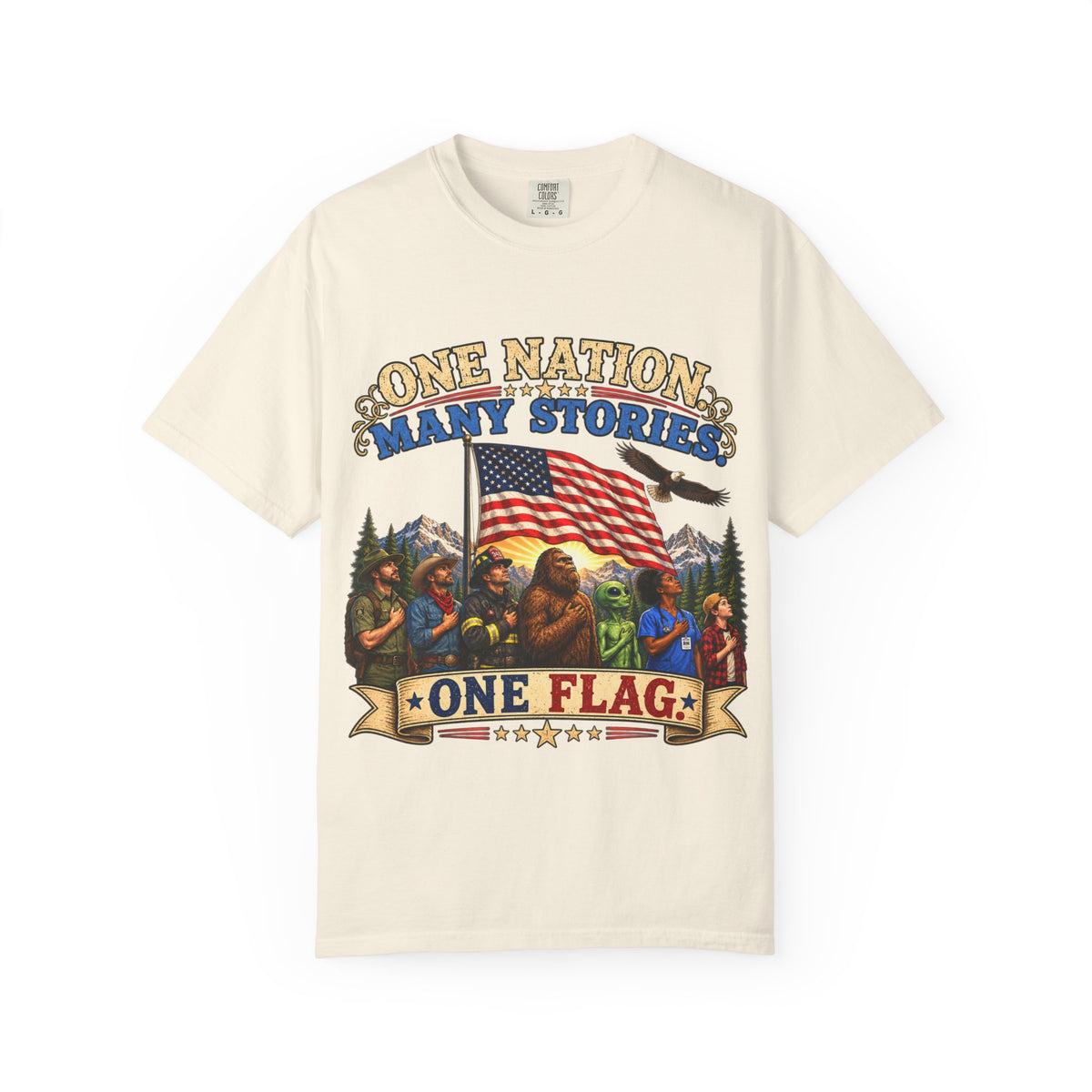 One Nation Many Stories One Flag T-Shirt