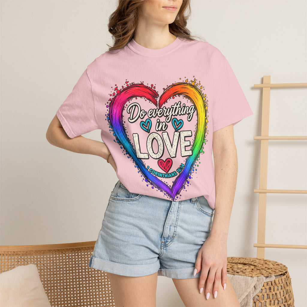 Everything in Love Rainbow Heart T-Shirt