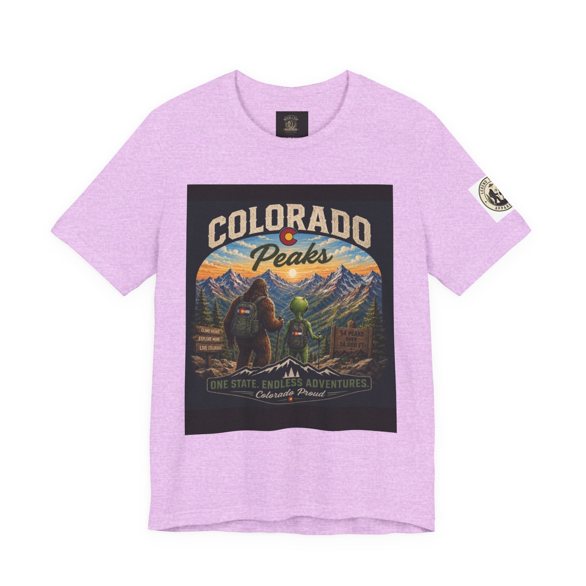 Colorado Peaks T‑Shirt — Retro Mountain Adventure Tee