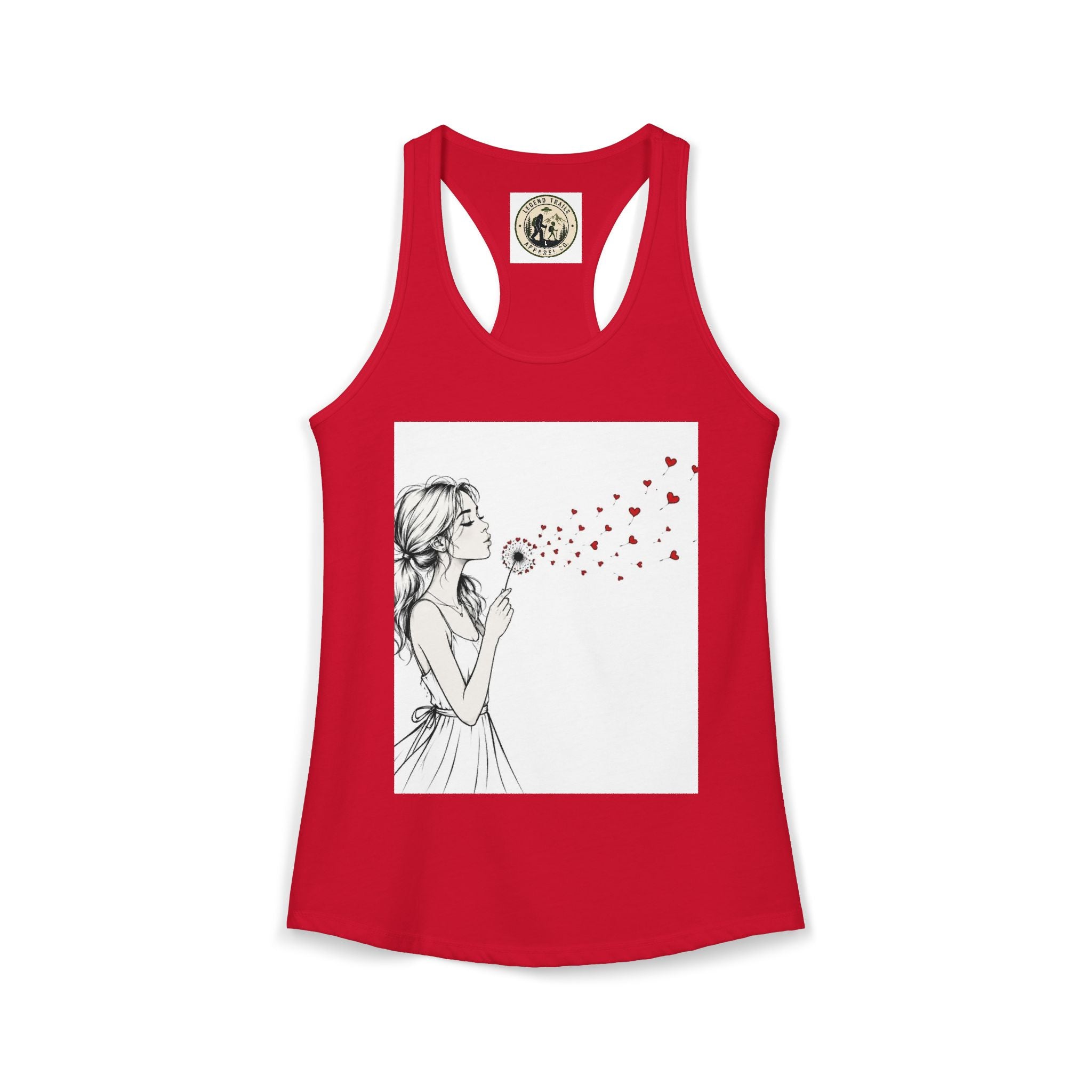 Women's Ideal Racerback Tank " SHARE THE LOVE"