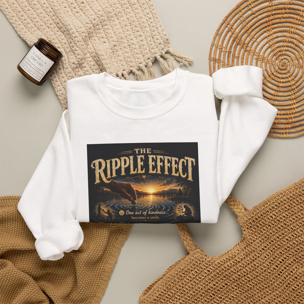 Crewneck Sweatshirt — "The Ripple Effect" Inspirational Graphic