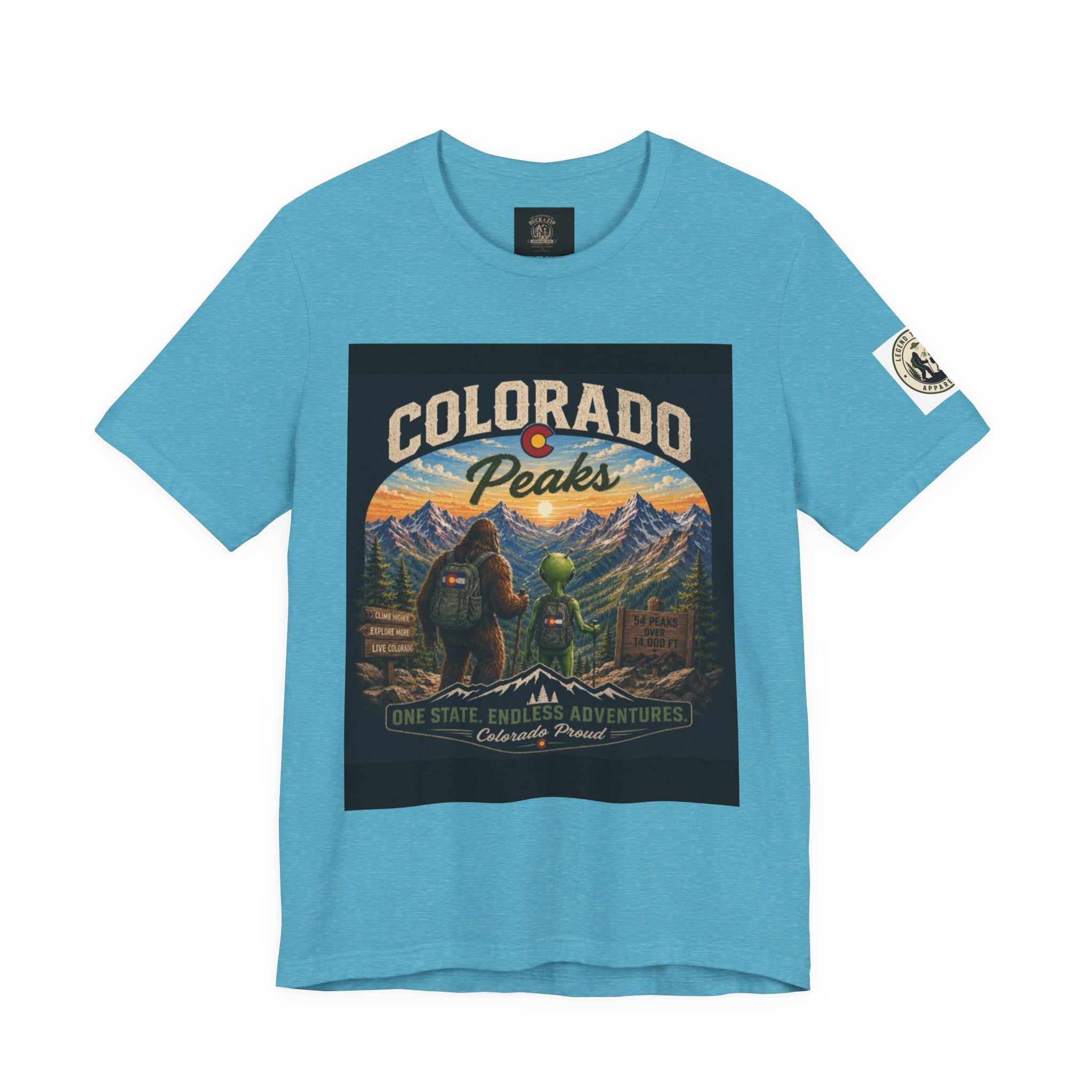 Colorado Peaks T‑Shirt — Retro Mountain Adventure Tee