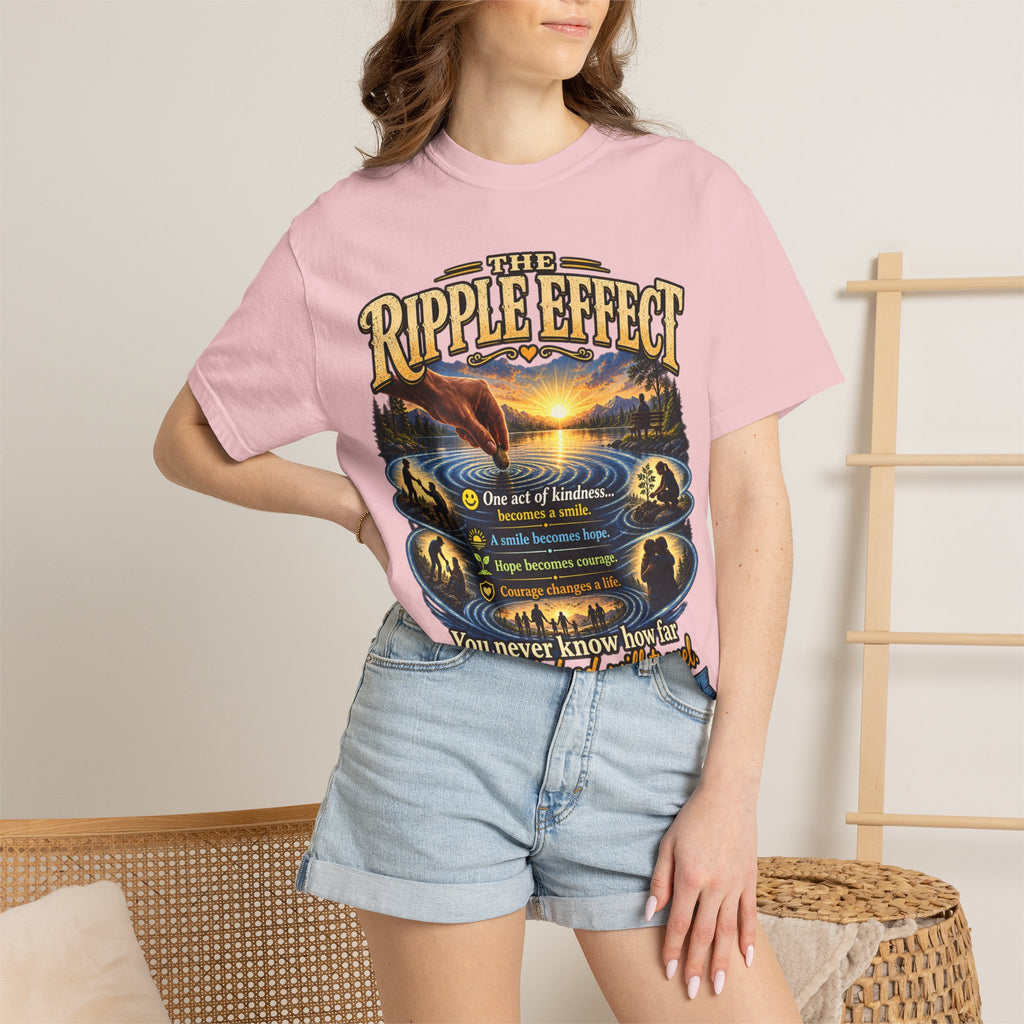 Ripple Effect T-Shirt — Inspirational Nature Graphic Tee