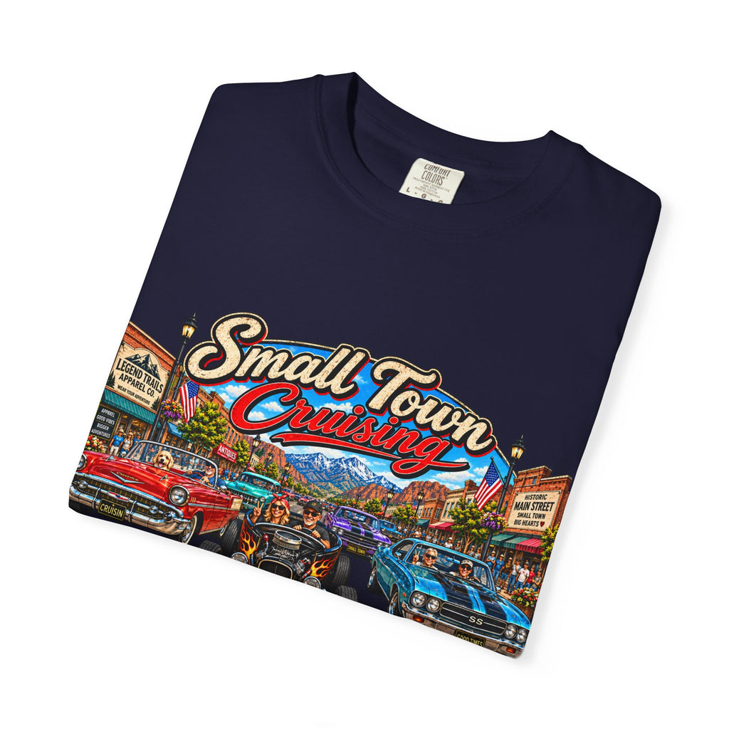 Small Town Cruising T-Shirt — Vintage Classic Car Scene Tee