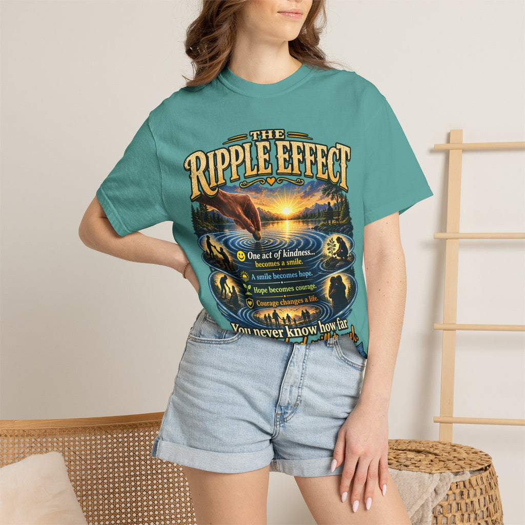 Ripple Effect T-Shirt — Inspirational Nature Graphic Tee