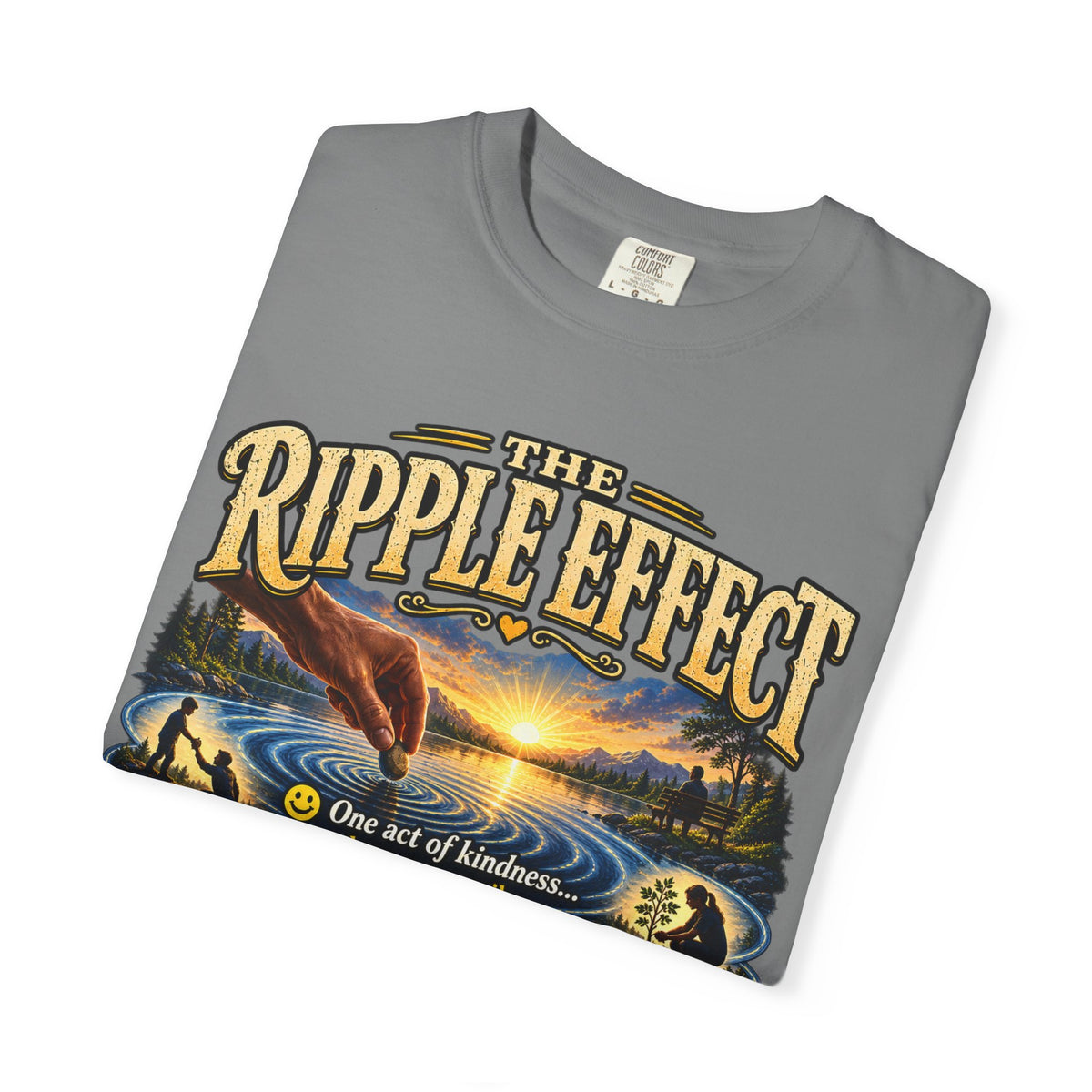 Ripple Effect T-Shirt — Inspirational Nature Graphic Tee