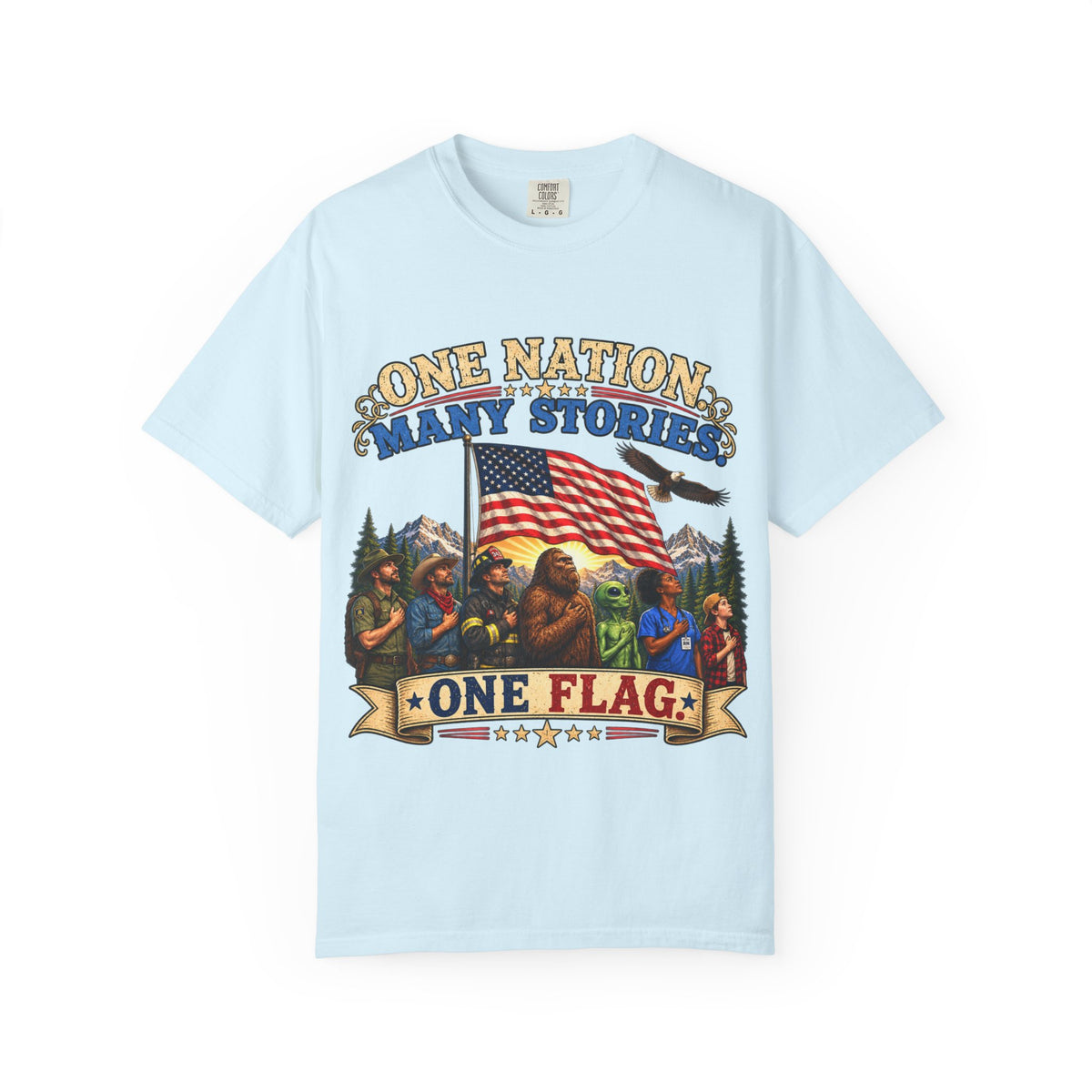 One Nation Many Stories One Flag T-Shirt