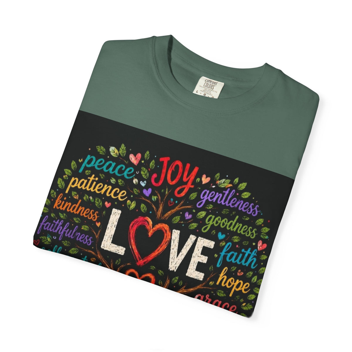 Love Tree T-Shirt — "Fruit That Grows From Love" Inspirational Faith Tee