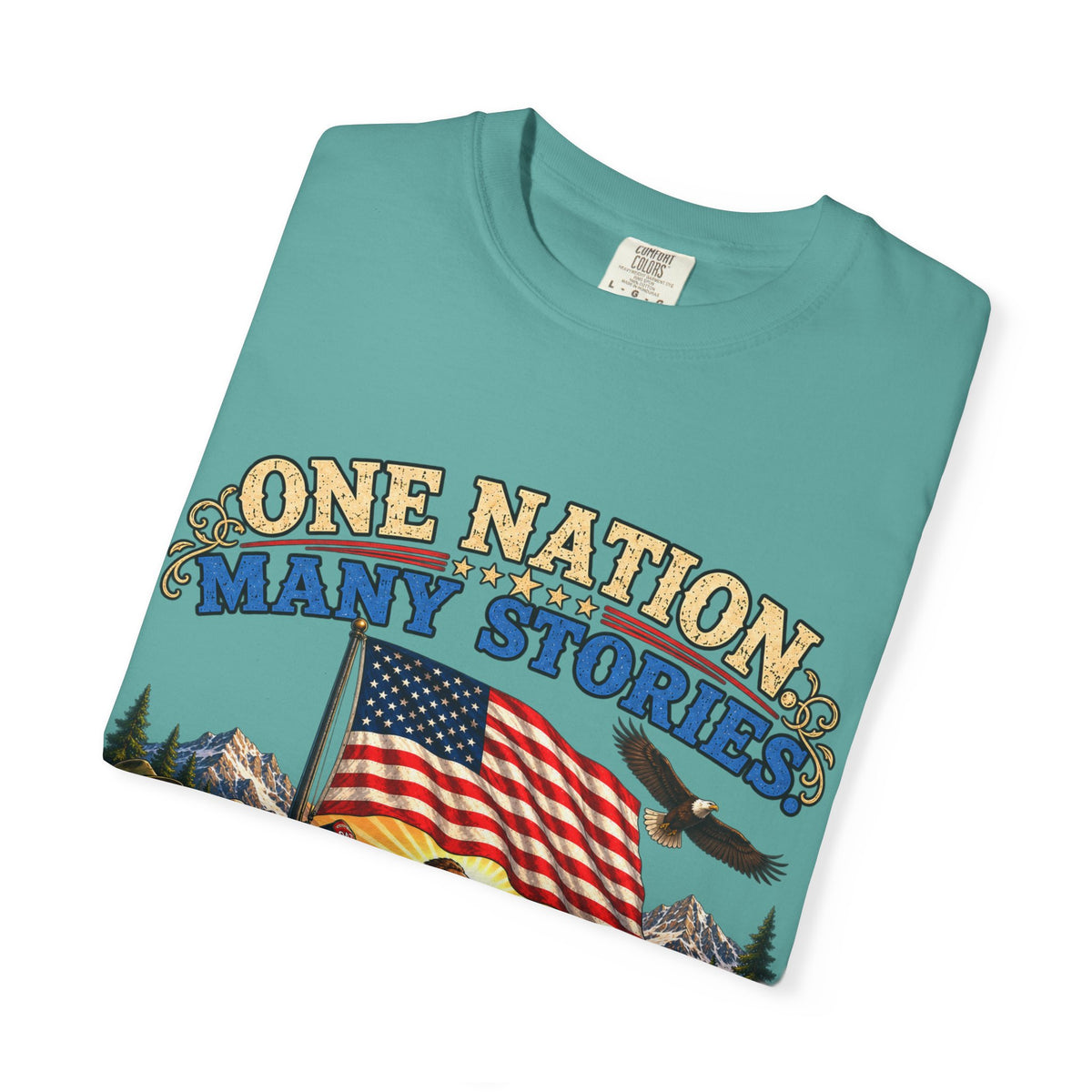 One Nation Many Stories One Flag T-Shirt