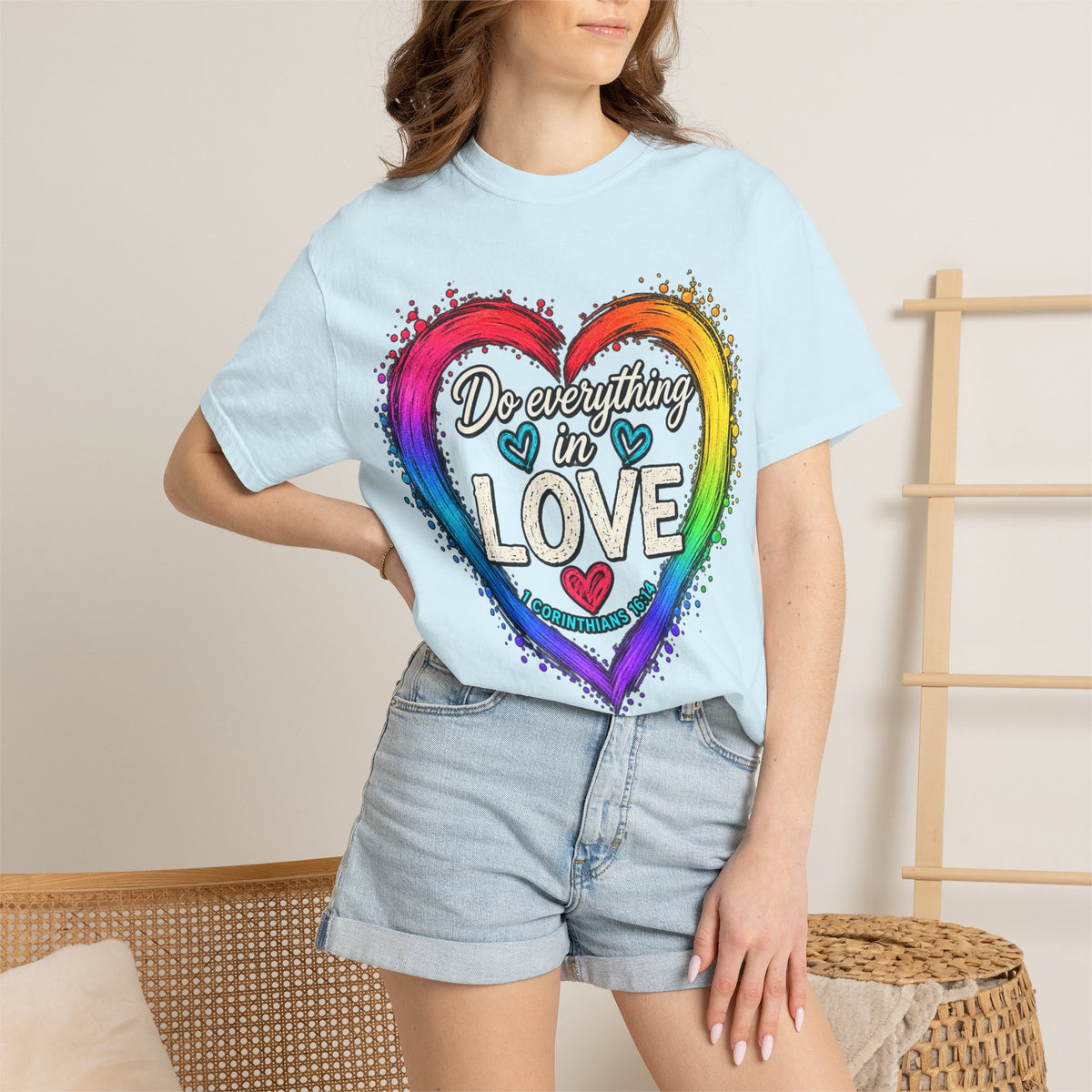 Everything in Love Rainbow Heart T-Shirt