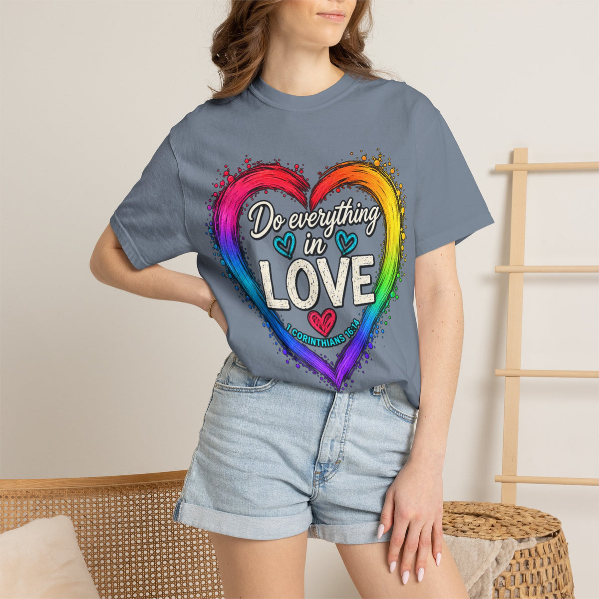 Everything in Love Rainbow Heart T-Shirt