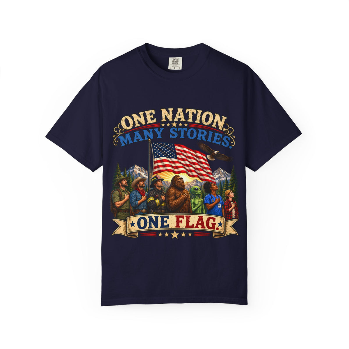 One Nation Many Stories One Flag T-Shirt