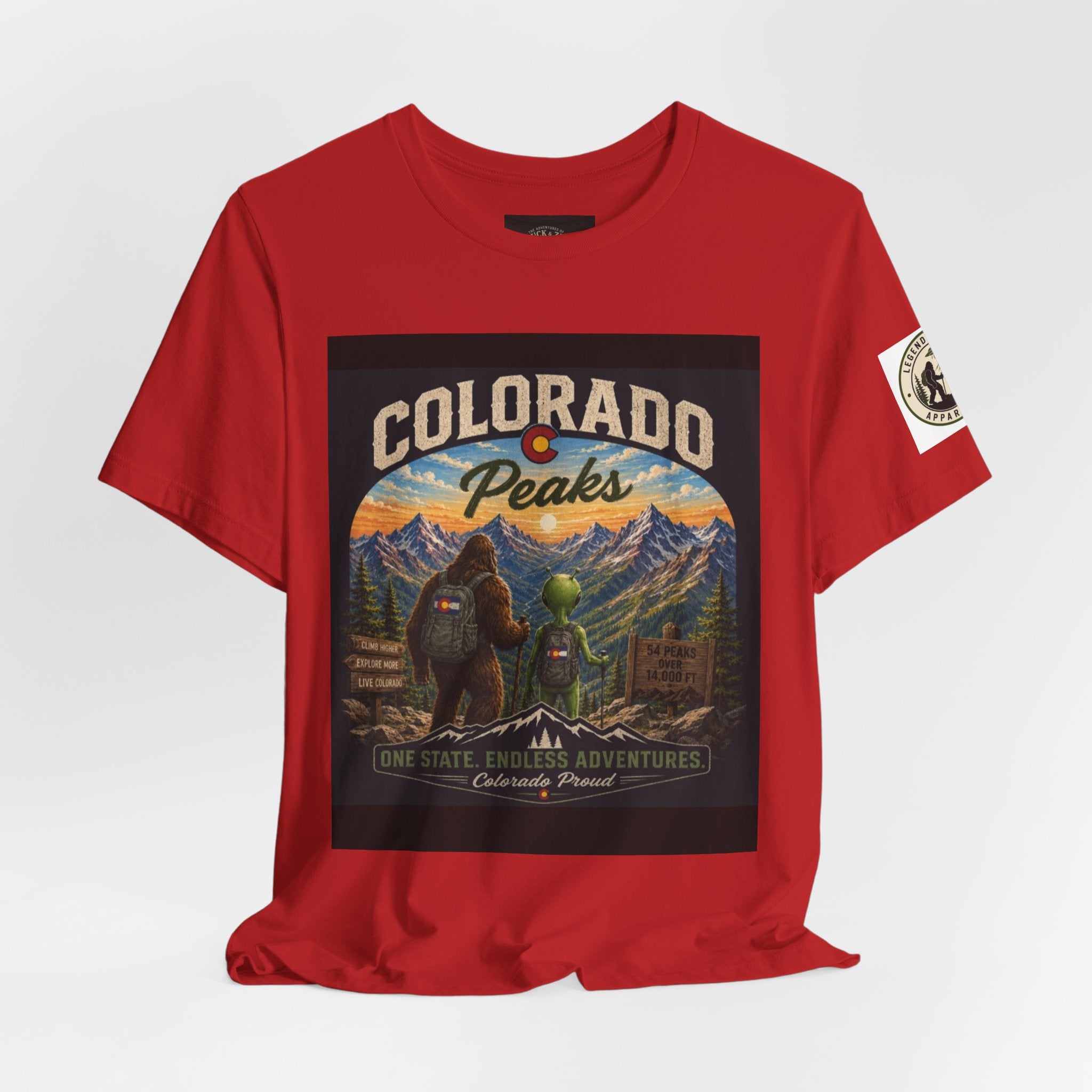 Colorado Peaks T‑Shirt — Retro Mountain Adventure Tee