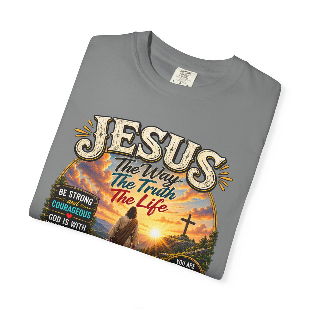 Jesus Faith T-Shirt — "Jesus: The Way, The Truth, The Life" Inspirational Christian Tee