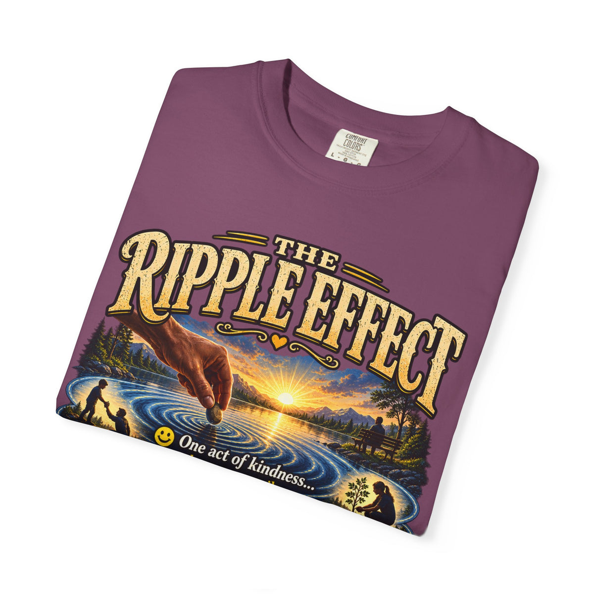 Ripple Effect T-Shirt — Inspirational Nature Graphic Tee