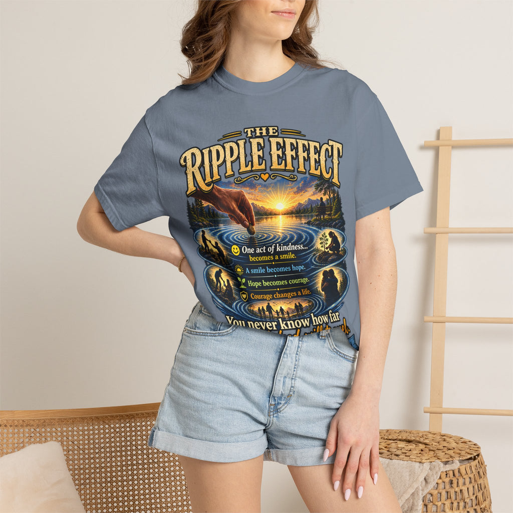 Ripple Effect T-Shirt — Inspirational Nature Graphic Tee