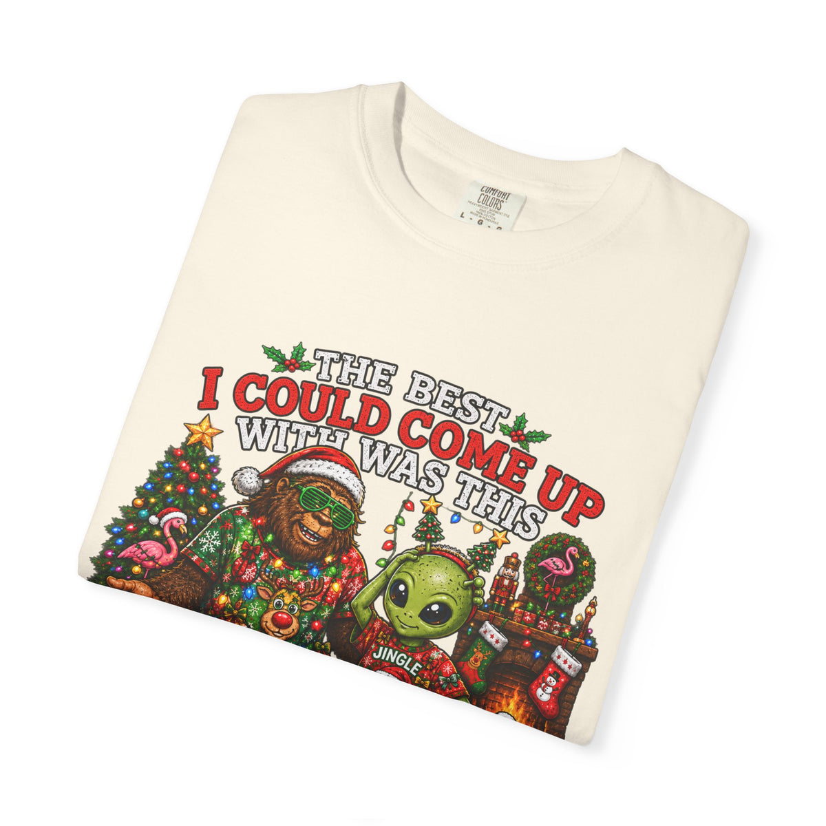 Ugly Christmas T-Shirt — 'I Could Come Up With An Elfier Design But This Is My Ugly T-Shirt' Holiday Tee