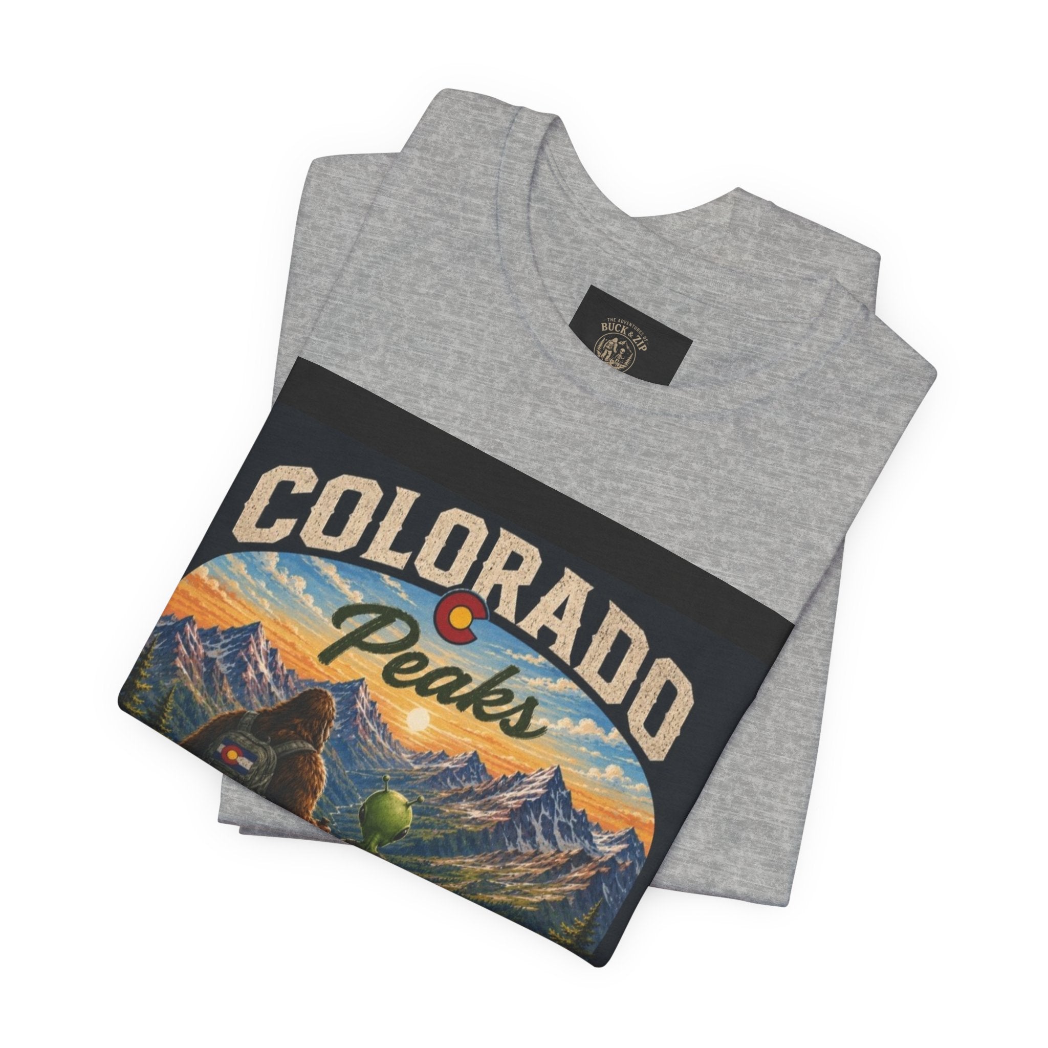 Colorado Peaks T‑Shirt — Retro Mountain Adventure Tee